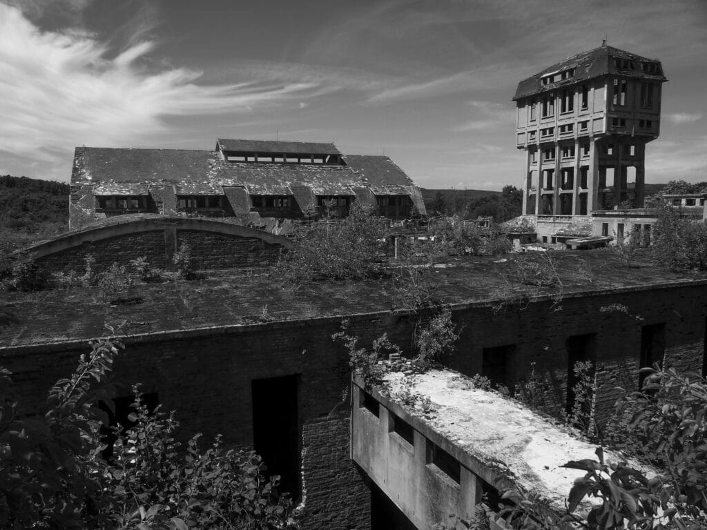 Abandoned coal mine, Hungary.